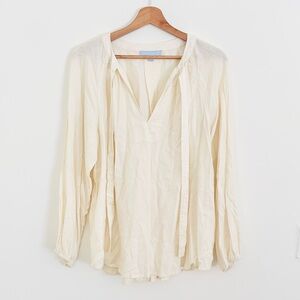 Antonio Melani Linen Blouse in Cream